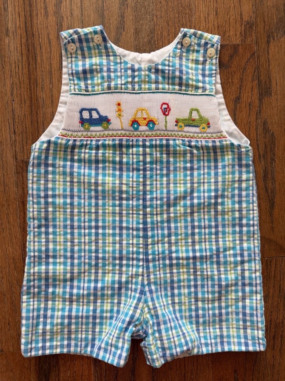 ANAVINI Boys Smocked Jon Jon